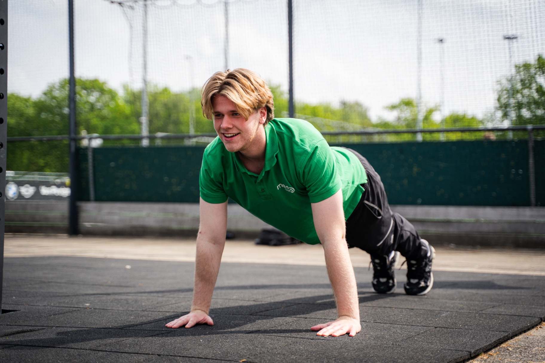 Push-up sessie buiten